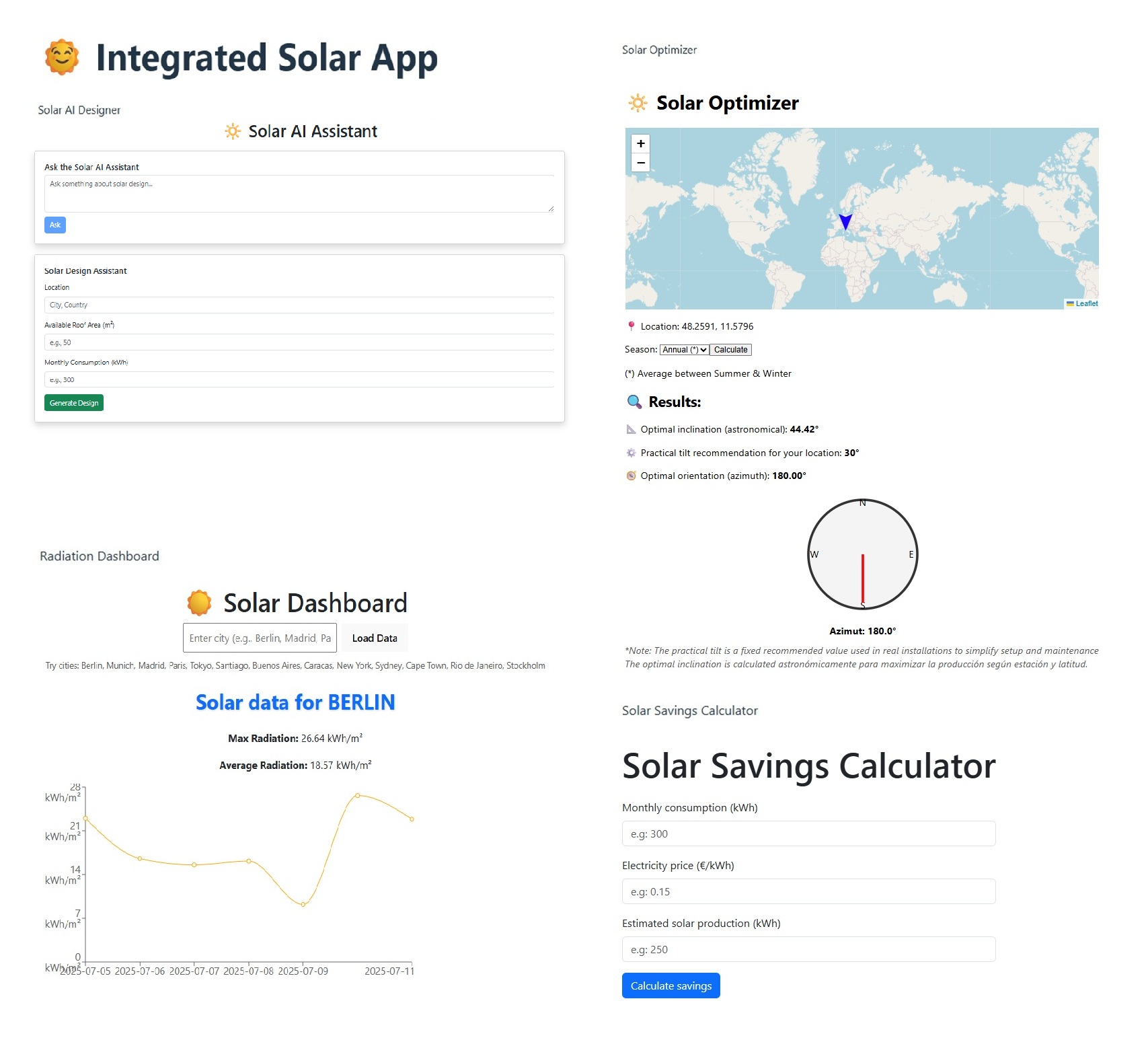 Vista previa del Solar AI Designer